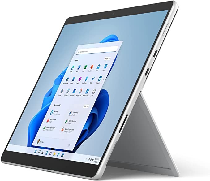 Microsoft Surface Pro 8, 13" 2-in-1 Tablet (Intel Core i7, 16GB RAM, 512GB SSD, Win 11 Home) Platinum Gray