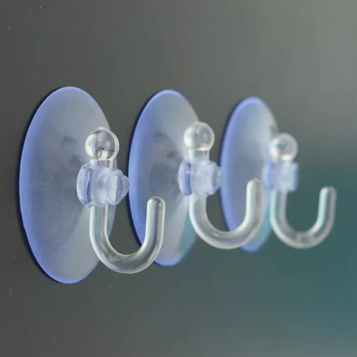 Glass Stick Clear Rubber Headpiece Headpiece Hook Sticky Hook Hook For Soap Holder Towel Clothes Accessories