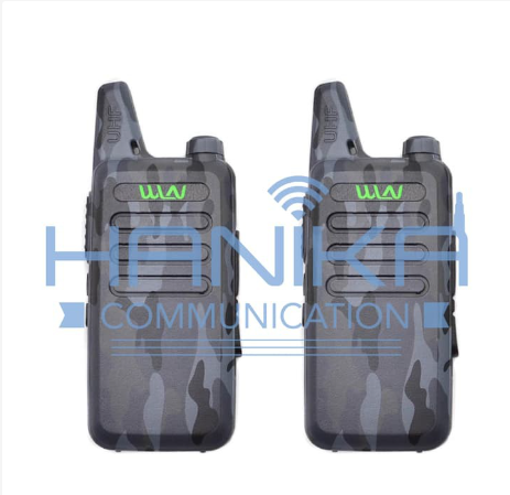 Sepasang WLN KD-C1 Handie Talkie UHF Abu Loreng Garansi Army Handsfree