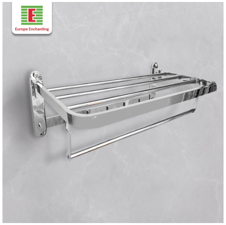 Rak Handuk Lipat Kamar Mandi Europe Enchanting BT006 Stainless Anti Karat