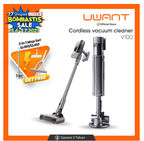 UWANT V100 Smart Cordless vacuum cleaner Empty garbage Automatically penyedot debu pintar