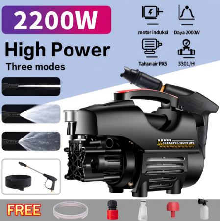 2200W mesin cuci mobil tekanan tinggi / Pressure washer/Jet cleane / Alat steam cuci motor & mobil