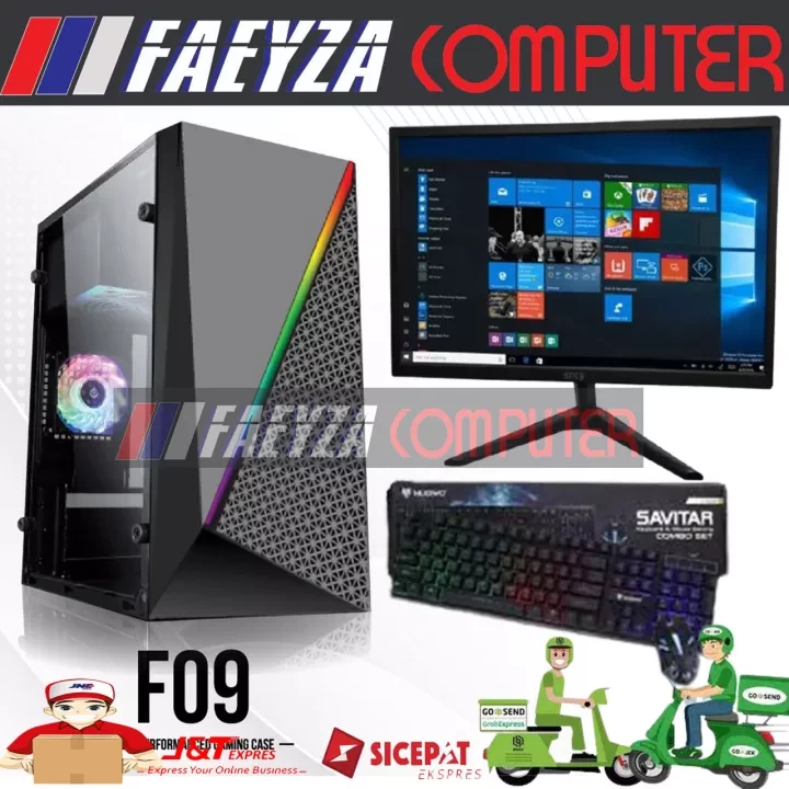PC Gaming Fullset Intel Core I7 RAM 8gb VGA GT 730 2gb LED 19" BONUS KEYBOARD MOUSE RGB