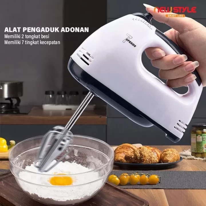 SCARLETT Hand Mixer With 7 Speeds Free 4 Pieces Mixer