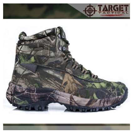 TARGET MILITARY - Sepatu Tactical HANAGAL US 7" Camo Lightweight Original Zipper YKK