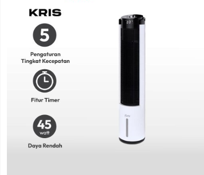 Ace - Kris Air Cooler 2.5Ltr 45W Ice Conditioner Pendingin Ruangan Penyejuk Udara Kipas Angin Evaporasi Cooling Fan