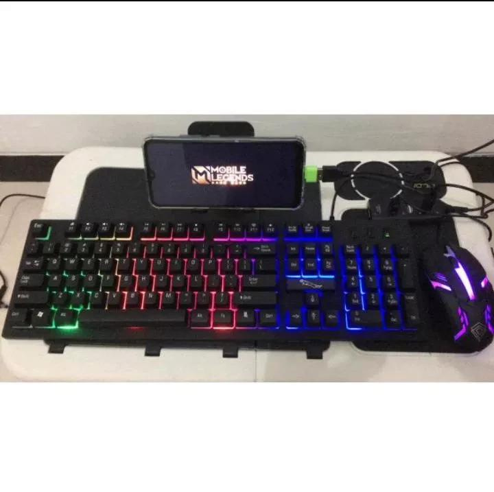COMPLETE PACKAGE GAMING KEYBOARD + MOUSE + USB HUB + MOUSEPAD + OTG MICRO CHEAPEST