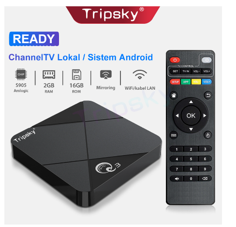 Tripsky MiniQ3 Android Tv Box 2gb Ram 16gb Rom Tv Box Android 9 2.4G Wifi Smart Tv Box Unlock Tv Box