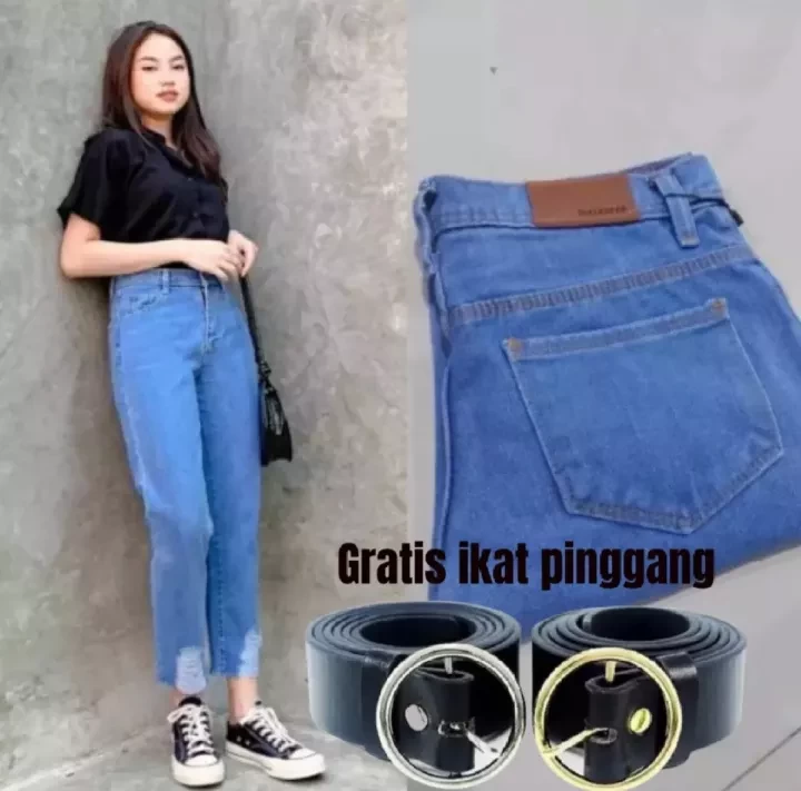 RAWIS JEANS-BOYFRiEND RIPPED-PANTS